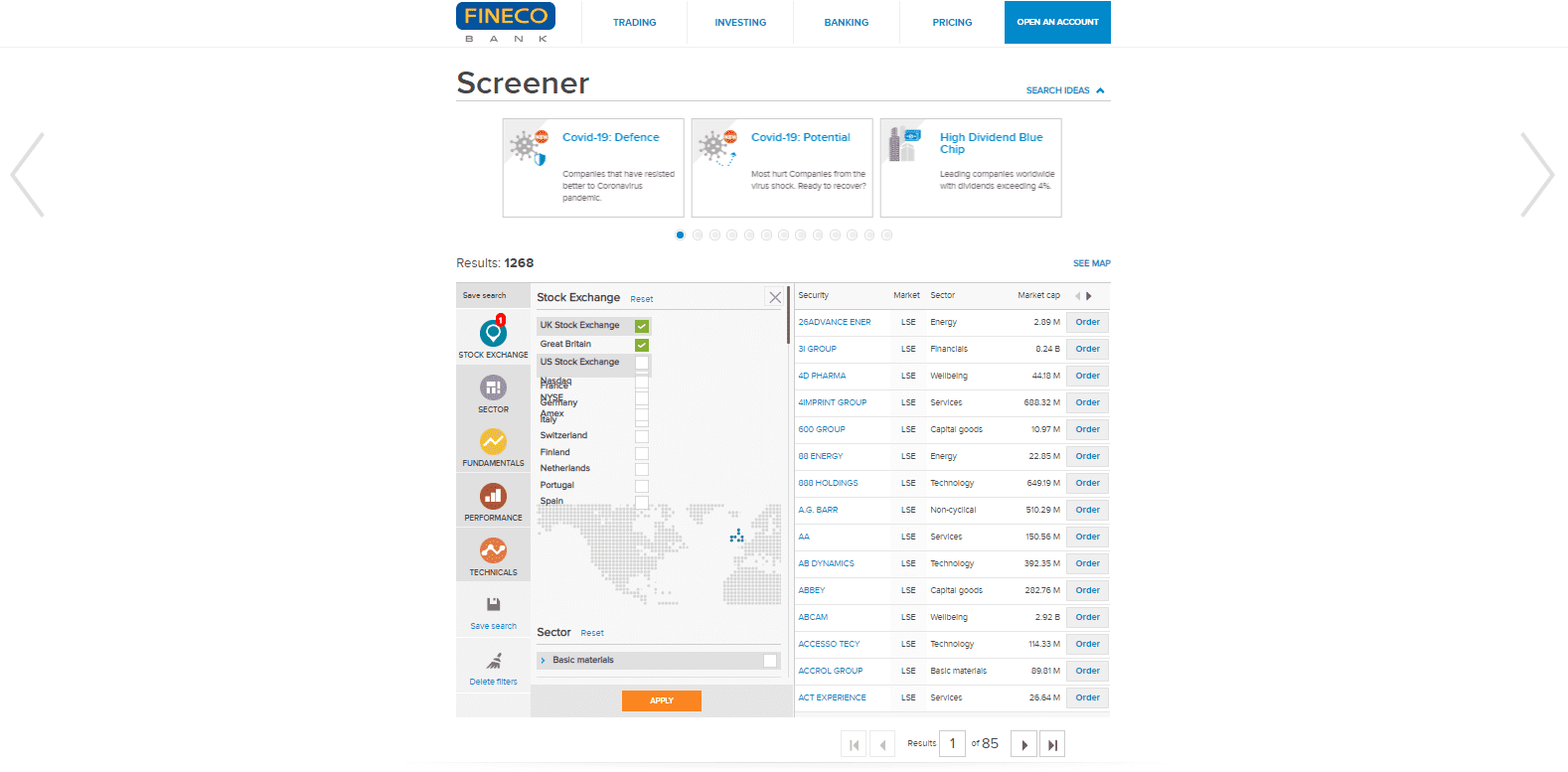Fineco Bank Unique Features Fineco Bank Unique Features